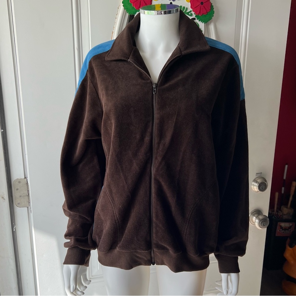 🍒💣 Vintage 80’s wrangler athletic fleece style jacket - Picture 2 of 9